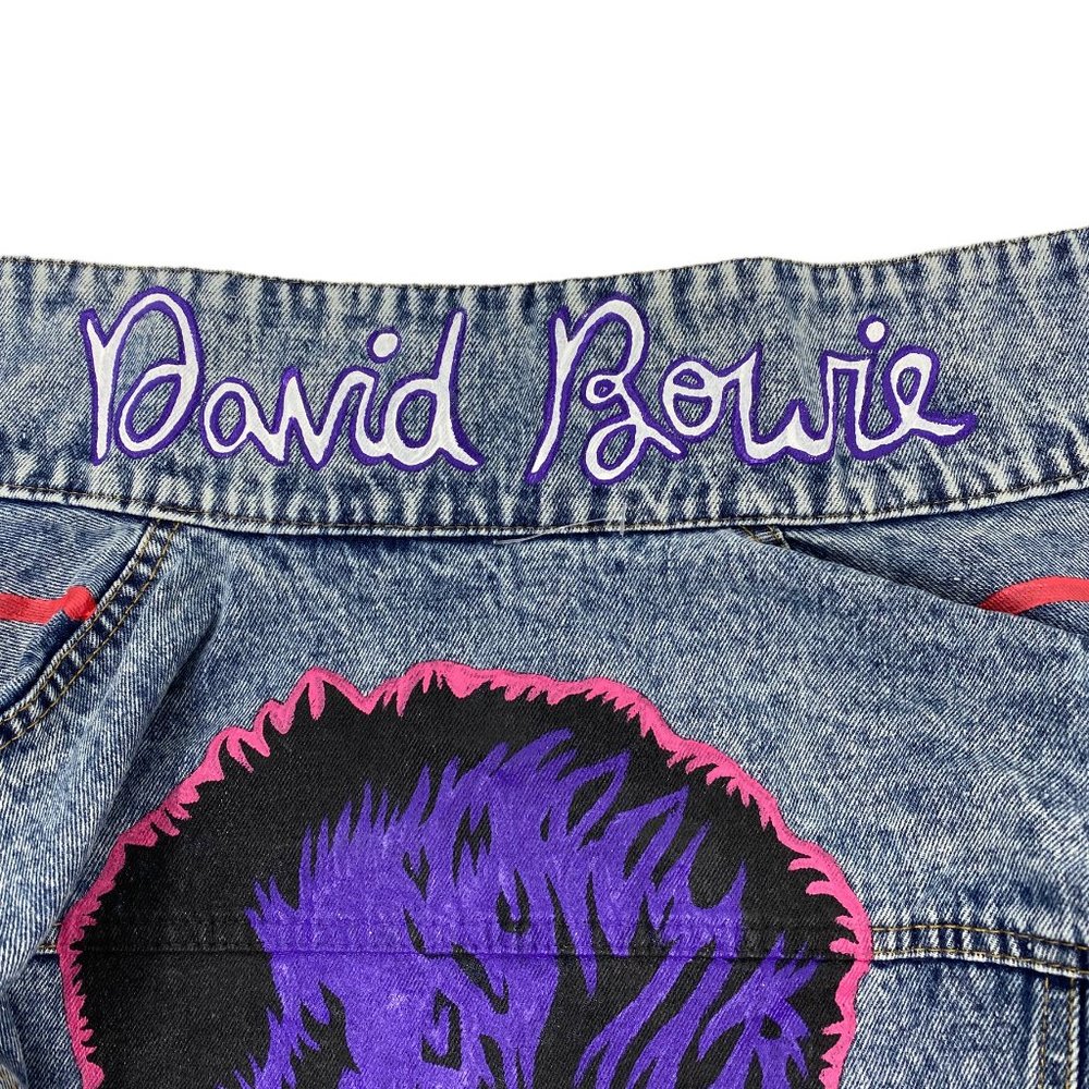 NWT Free People x Wren + Glory David Bowie Sequin Denim Jacket | OS - Picture 9 of 12